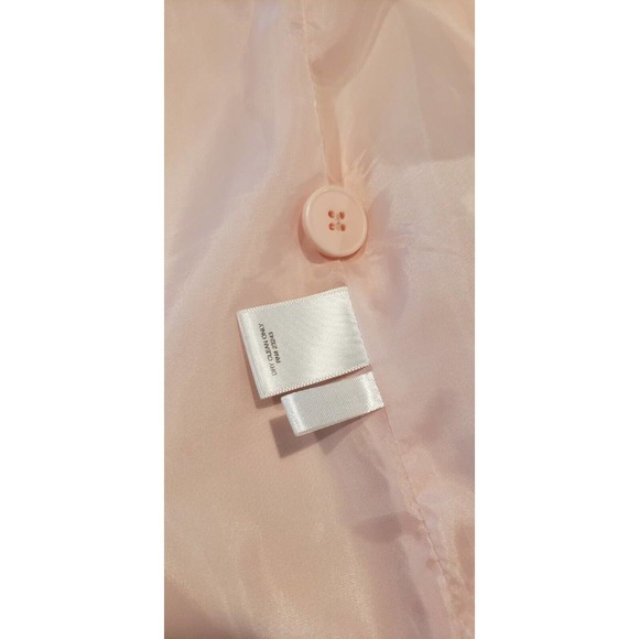 Light Pink Blazer Suit Jacket Black Under Collar Flap & Zip pockets 16 NY & Co - Picture 11 of 12